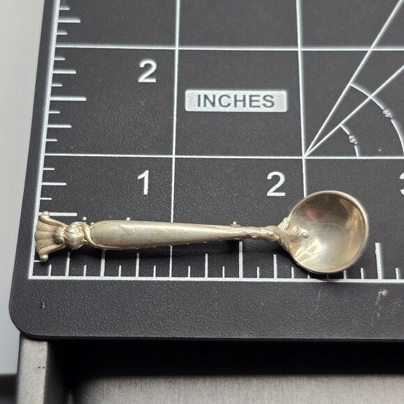 VTG Wallace Sterling Spoon Brooch Romance of the Sea 2.5" 5.65g Signed 1950s - Picture 7 of 11